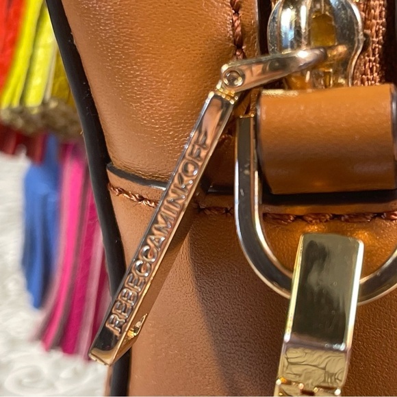 Rebecca Minkoff - Camel leather multi tassel cross body bag. - Picture 11 of 16
